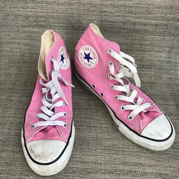 Converse | Shoes | Converse Pink High Tops Womans Size 7 | Poshmark